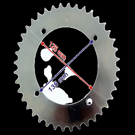 Bisan ROADSTAR 250 ARKA DİŞLİ 530-40T İÇ 125 mm ÖM