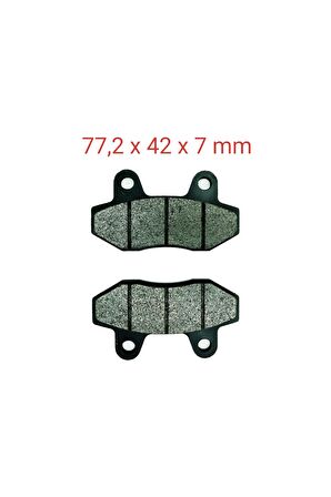 Mondial 151RS ARKA FREN DİSK BALATASI 7 mm
