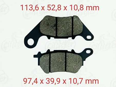 Yamaha ARKA FREN DİSK BALATASI FA662 YAMAHA YZF R25 - MT-25