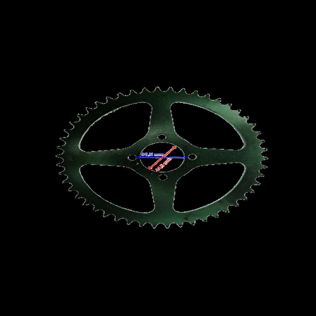 Yamaha YAMAHA DT50 ARKA DİŞLİ 428-50T İÇ 44X4 DELİKLİ ÖM