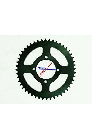 Yamaha YBR ARKA DİŞLİ 428-48T İÇ 64 mm IND ÖM