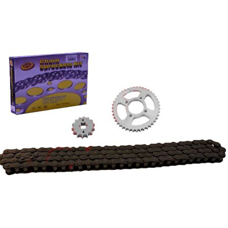 Yamaha YBR ÖN-ARKA DİŞLİ ZİNCİR SET 428H-118L 14-45T SFR