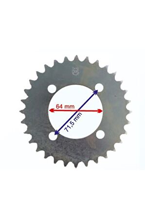 Yamaha YAMAHA CAPRİ ARKA DİŞLİ 420-30T İÇ 64 mm ÖM