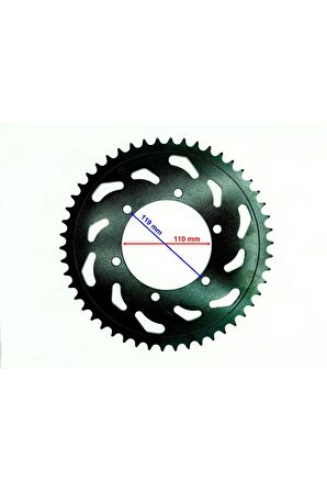 Yamaha YAMAHA R25 MT-25 ARKA DİŞLİ 520-50T İÇ 110X6 DELİKLİ ÖM