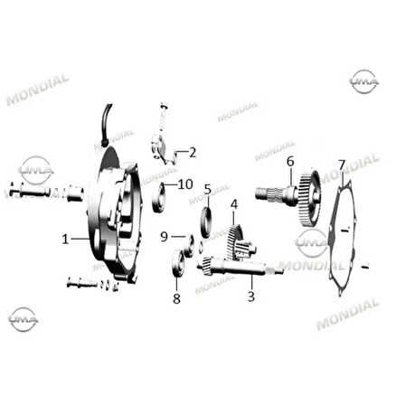 Mondial Ritmica 100-110 Speedy Ara Dişli 13T-50T Orj