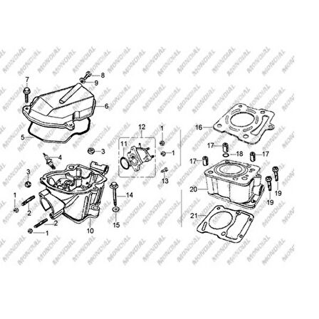 Atv Md200 Jackal Silindir Üst Conta Orj