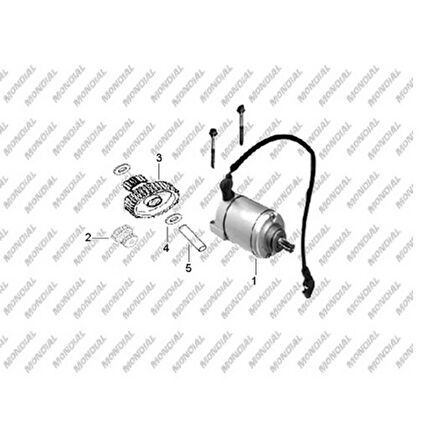 Atv Spider 250 Ara Dişli 16-16T Orj