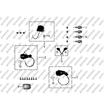 Atv Spider 250 Ayna Orj