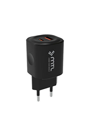 Samsung Galaxy S21 Plus 5G Uyumlu PD Type-C to Type-C ve USB Çift Giriş 25W Şarj Seti MT1725