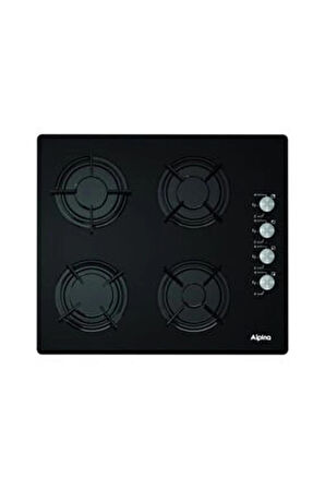 Alpina Siyah Statik Cam Ankastre Set