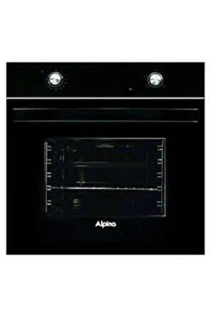 Alpina Siyah Statik Cam Ankastre Set