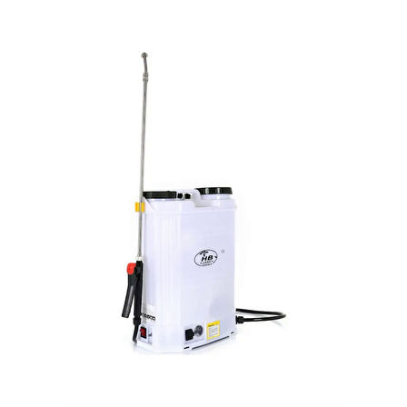 HB 16lt 130cm 5.5kg 12V 8Ah Beyaz Sırt Tipi Akülü İlaçlama Makinesi