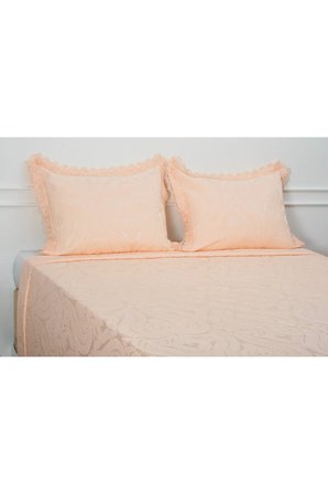 Tulip Polyester Pamuk Şönil Su Yeşili Yatak Örtüsü Çift Kiş. 3 Prç.  696