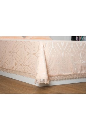 Tulip Polyester Pamuk Şönil Su Yeşili Yatak Örtüsü Çift Kiş. 3 Prç.  696