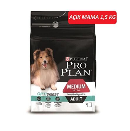 Pro Plan Medium Adult Kuzu Etli Orta Irk Yetişkin Köpek Maması 1,5 KG Açık Mama