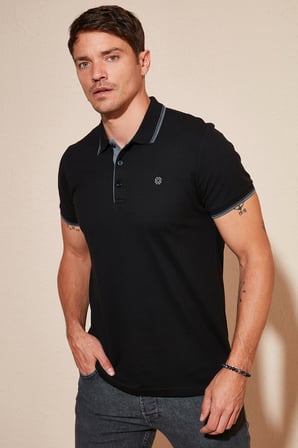 Buratti Pamuklu Regular Fit Düğmeli Polo Yaka 4'lü Paket T Shirt Erkek POLO YAKA T SHİRT 590211827S4