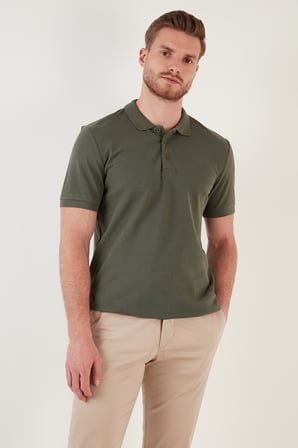 Buratti Pamuklu Regular Fit Düğmeli Polo Yaka 4'lü Paket T Shirt Erkek POLO YAKA T SHİRT 590211827S4