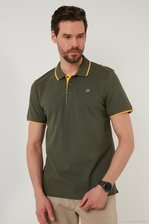 Buratti Pamuklu Regular Fit Düğmeli Polo Yaka 5'li Paket T Shirt Erkek T SHİRT 590211827S5