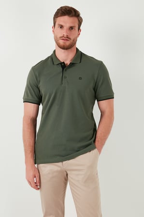Buratti Pamuklu Regular Fit Düğmeli Polo Yaka 5'li Paket T Shirt Erkek T SHİRT 590211827S5