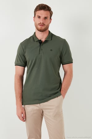 Buratti Pamuklu Regular Fit Düğmeli Polo Yaka 5'li Paket T Shirt Erkek T SHİRT 590211827S5