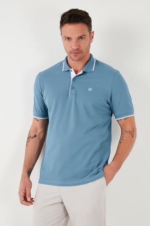 Buratti Pamuklu Slim Fit Şerit Detaylı Düğmeli Polo Yaka 4'lü Paket T Shirt Erkek T SHİRT 5902118S4