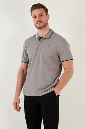 Buratti Pamuklu Slim Fit Şerit Detaylı Düğmeli Polo Yaka 4'lü Paket T Shirt Erkek T SHİRT 5902118S4