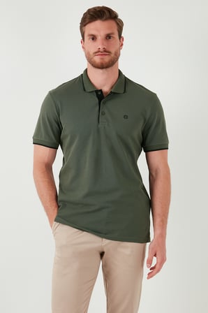 Buratti Pamuklu Slim Fit Şerit Detaylı Düğmeli Polo Yaka 4'lü Paket T Shirt Erkek T SHİRT 5902118S4