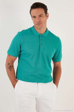 Buratti Pamuklu Regular Fit Düğmeli Polo Yaka 3'lü Paket T Shirt Erkek T SHİRT 5902127S3