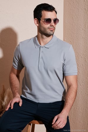 Buratti Pamuklu Regular Fit Düğmeli Polo Yaka 3'lü Paket T Shirt Erkek T SHİRT 5902127S3