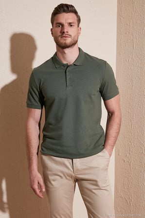 Buratti Pamuklu Regular Fit Düğmeli Polo Yaka 4'lü Paket T Shirt Erkek T SHİRT 5902127S4