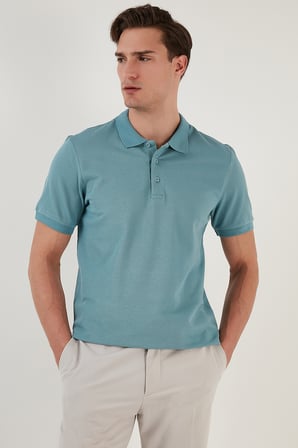 Buratti Pamuklu Regular Fit Düğmeli Polo Yaka 5'li Paket T Shirt Erkek T SHİRT 5902127S5