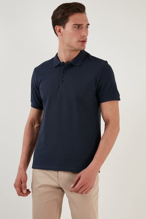 Buratti Pamuklu Regular Fit Düğmeli Polo Yaka 5'li Paket T Shirt Erkek T SHİRT 5902127S5