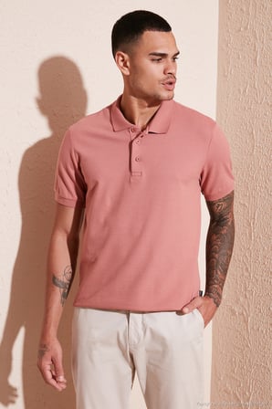 Buratti Pamuklu Regular Fit Düğmeli Polo Yaka 5'li Paket T Shirt Erkek T SHİRT 5902127S5