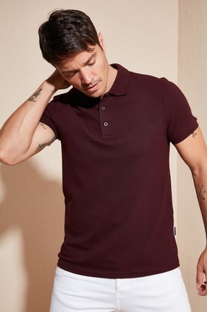 Buratti Pamuklu Regular Fit Düğmeli Polo Yaka 5'li Paket T Shirt Erkek T SHİRT 5902127S5