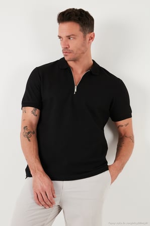 Buratti Pamuklu Regular Fit Yarım Fermuarlı 3'lü Paket Polo Yaka T Shirt Erkek POLO YAKA T SHİRT 5902434S3