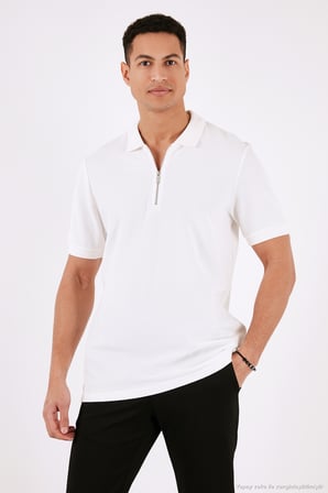 Buratti Pamuklu Regular Fit Yarım Fermuarlı 3'lü Paket Polo Yaka T Shirt Erkek POLO YAKA T SHİRT 5902434S3