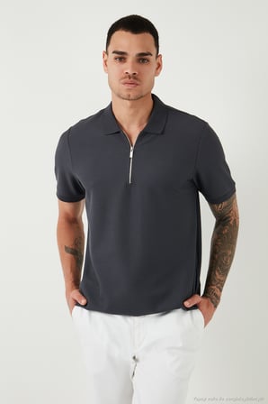 Buratti Pamuklu Regular Fit Yarım Fermuarlı 3'lü Paket Polo Yaka T Shirt Erkek POLO YAKA T SHİRT 5902434S3