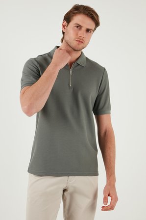 Buratti Pamuklu Regular Fit Yarım Fermuarlı 3'lü Paket Polo Yaka T Shirt Erkek POLO YAKA T SHİRT 5902434S3