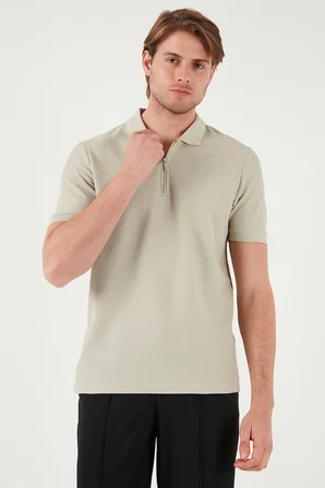 Buratti Pamuklu Regular Fit Yarım Fermuarlı 3'lü Paket Polo Yaka T Shirt Erkek POLO YAKA T SHİRT 5902434S3