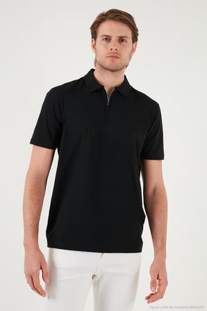 Buratti Streç Pamuklu Regular Fit Yarım Fermuarlı 3'lü Paket Polo Yaka T Shirt Erkek POLO YAKA T SHİRT 5902972S3