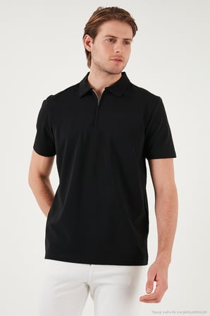 Buratti Streç Pamuklu Regular Fit Yarım Fermuarlı 3'lü Paket Polo Yaka T Shirt Erkek POLO YAKA T SHİRT 5902972S3