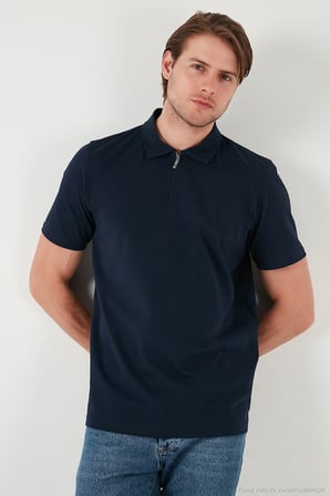 Buratti Streç Pamuklu Regular Fit Yarım Fermuarlı 3'lü Paket Polo Yaka T Shirt Erkek POLO YAKA T SHİRT 5902972S3
