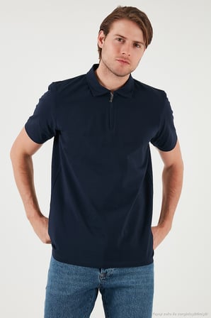 Buratti Streç Pamuklu Regular Fit Yarım Fermuarlı 3'lü Paket Polo Yaka T Shirt Erkek POLO YAKA T SHİRT 5902972S3