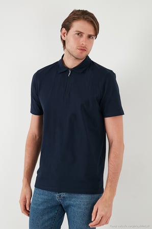 Buratti Streç Pamuklu Regular Fit Yarım Fermuarlı 3'lü Paket Polo Yaka T Shirt Erkek POLO YAKA T SHİRT 5902972S3