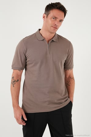 Buratti Pamuklu Regular Fit Yarım Fermuarlı 3'lü Paket Polo Yaka T Shirt Erkek POLO YAKA T SHİRT 5903008S3