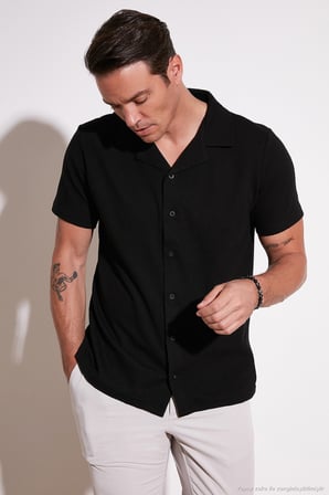 Buratti Pamuklu Regular Fit Kısa Kollu 2'li Paket Gömlek Erkek GÖMLEK 5902640S2