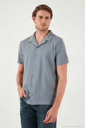Buratti Pamuklu Regular Fit Kısa Kollu 2'li Paket Gömlek Erkek GÖMLEK 5902640S2