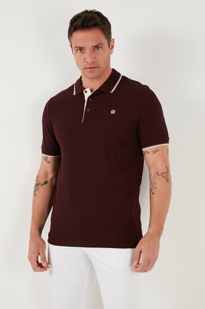 Buratti Pamuklu Slim Fit Şerit Detaylı Düğmeli Polo Yaka 5'li Paket T Shirt Erkek T SHİRT 5902118S5