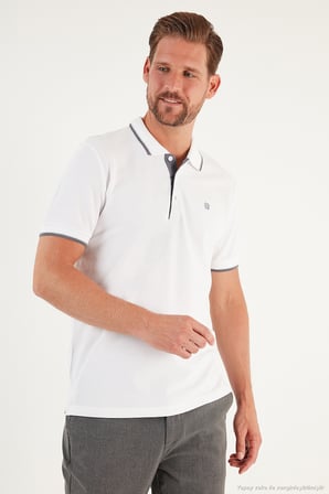 Buratti Pamuklu Slim Fit Şerit Detaylı Düğmeli Polo Yaka 5'li Paket T Shirt Erkek T SHİRT 5902118S5