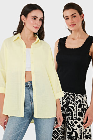 Lela Bayan Gömlek-Atlet Set 67810014979S2
